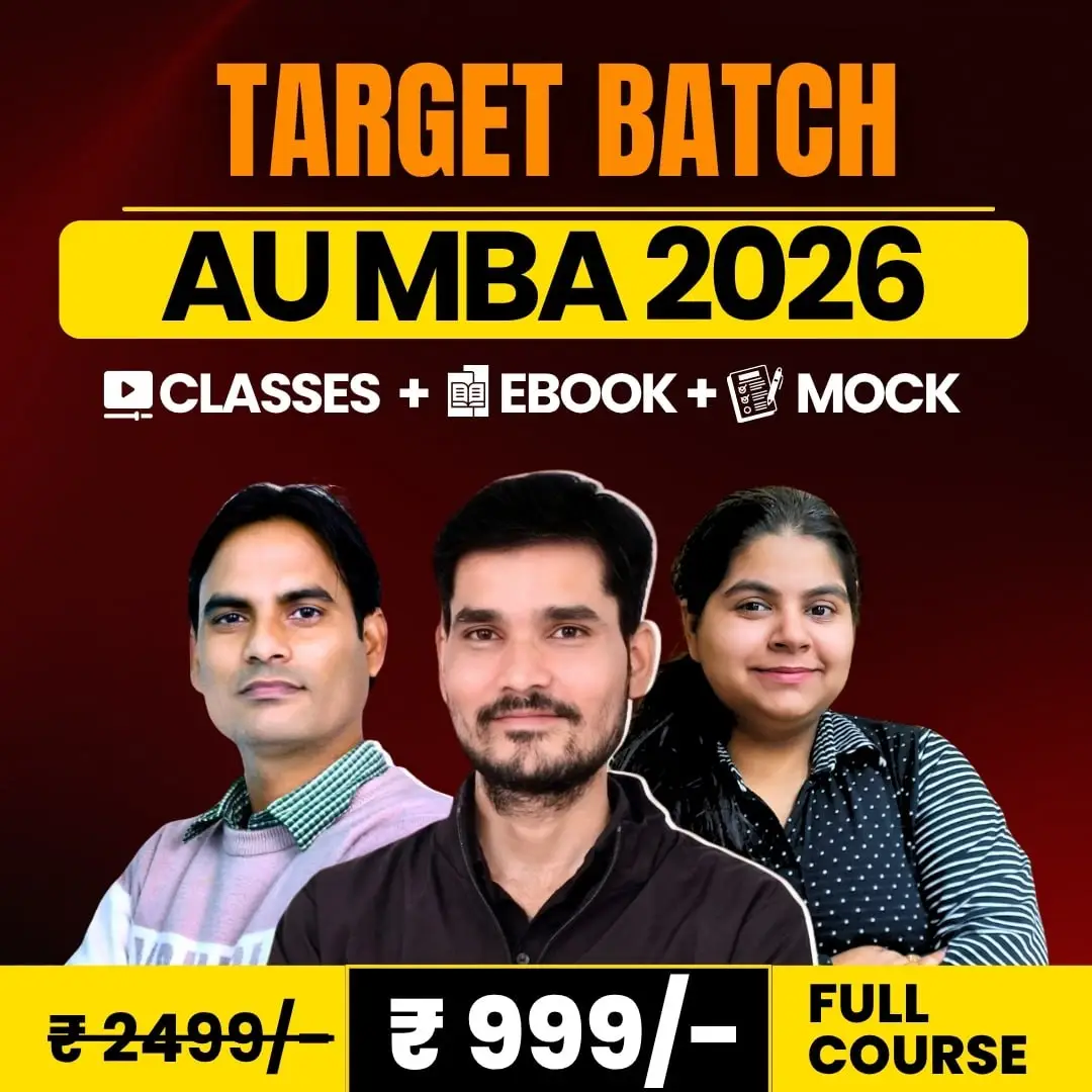 AU MBA - 2026 Online Course